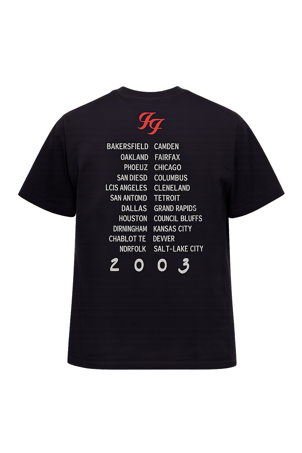 FOO FIGHTERS Embroidery T-shirt