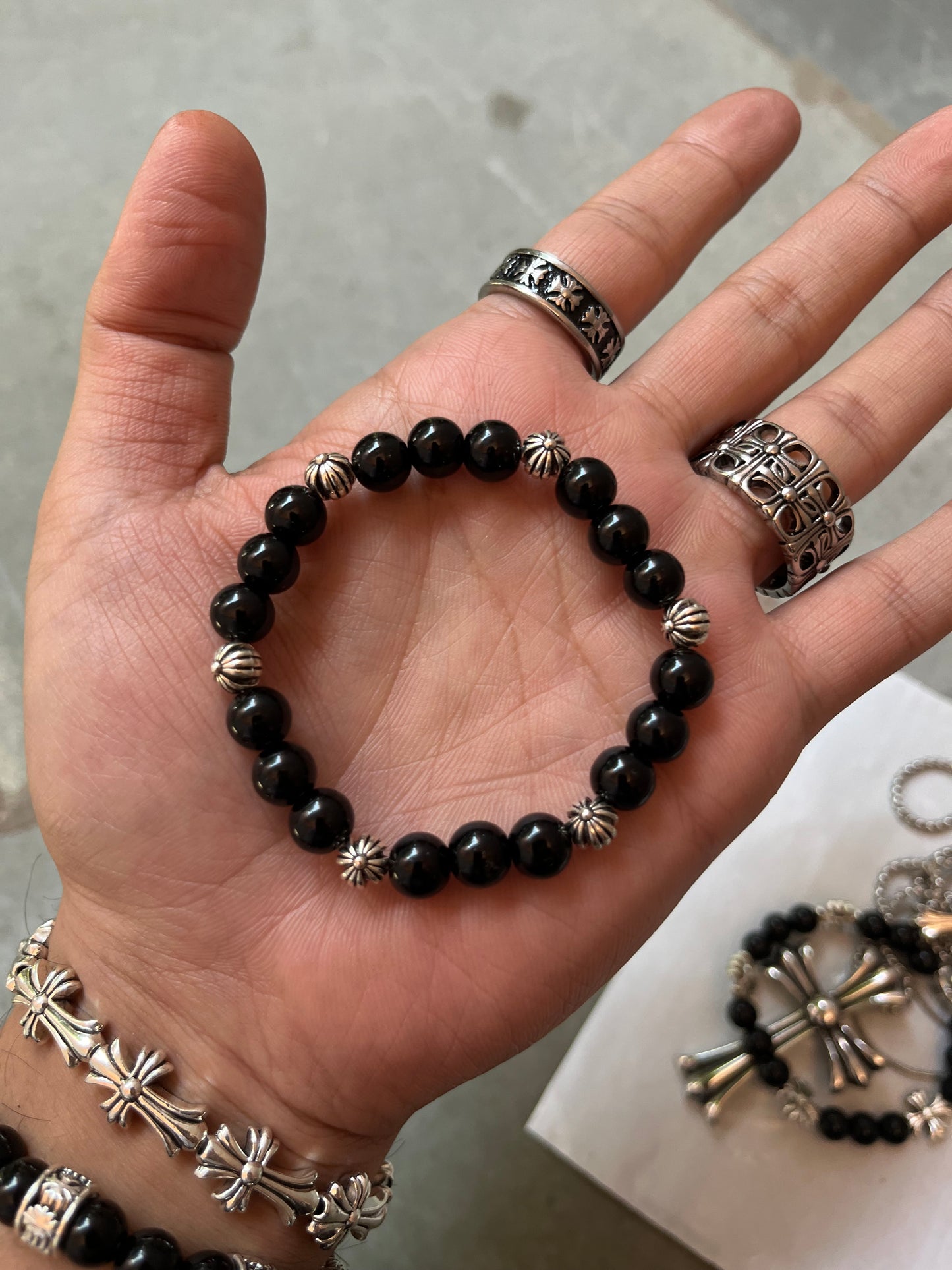 Cross Bead Bracelet