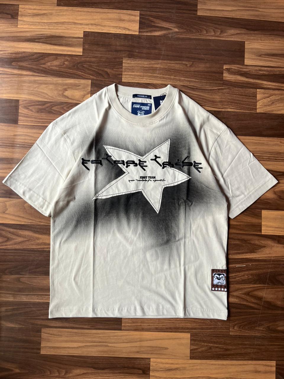 Vintage Washed Star Graphic Tee – Off White